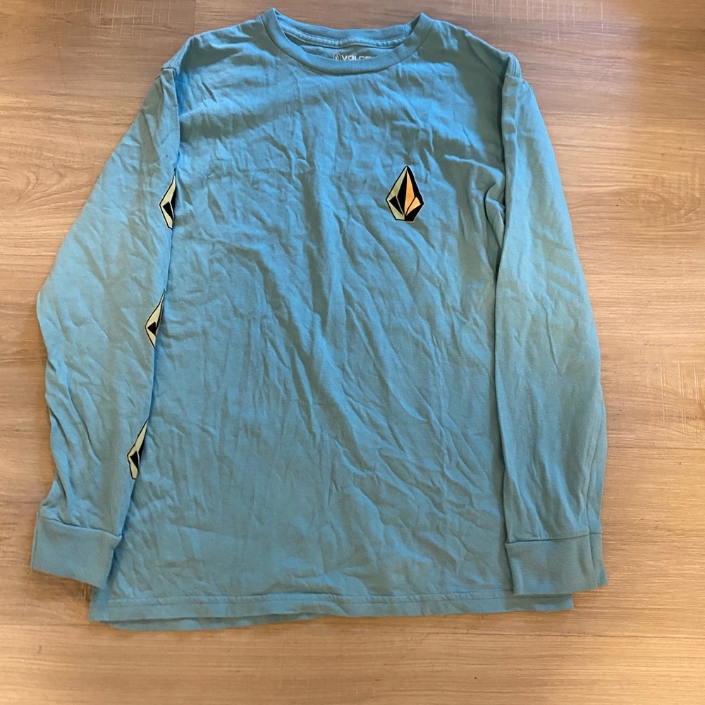 Volcom Teal Crew Neck Shirt
